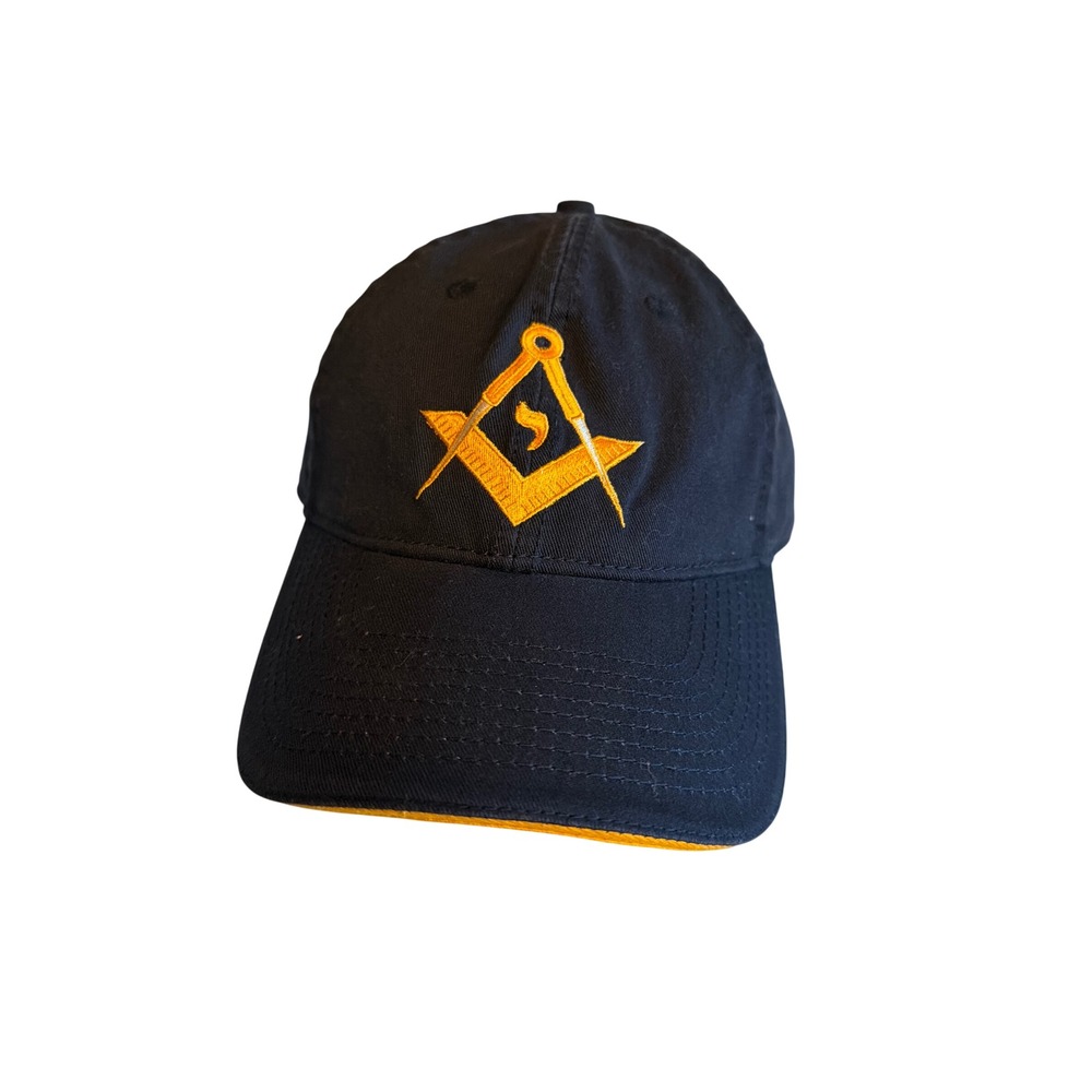 Black Freemason Square Compass Logo Joint Session Washington DC Cap